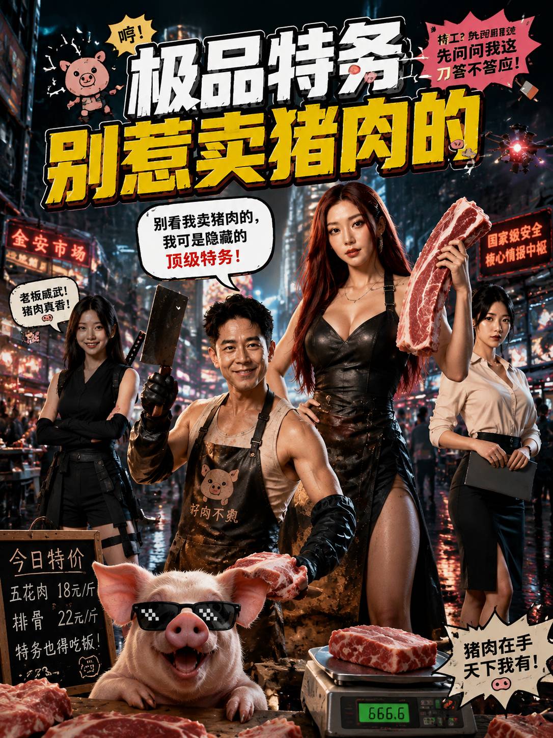 极品特务别惹卖猪肉的海报